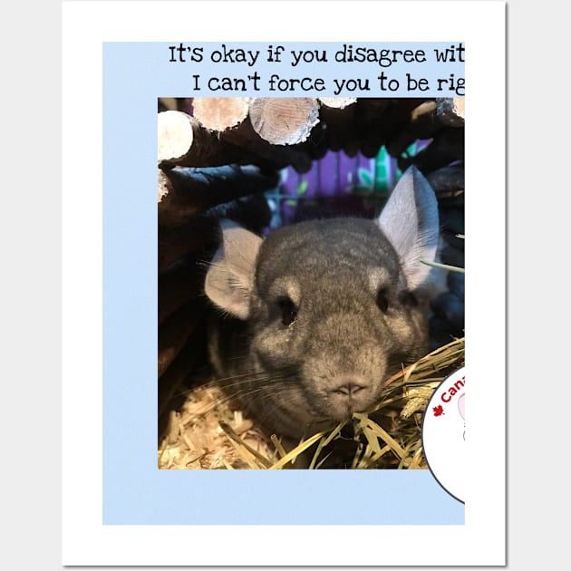 Disagreeing with chinchilla Wall Art by canchinrescue